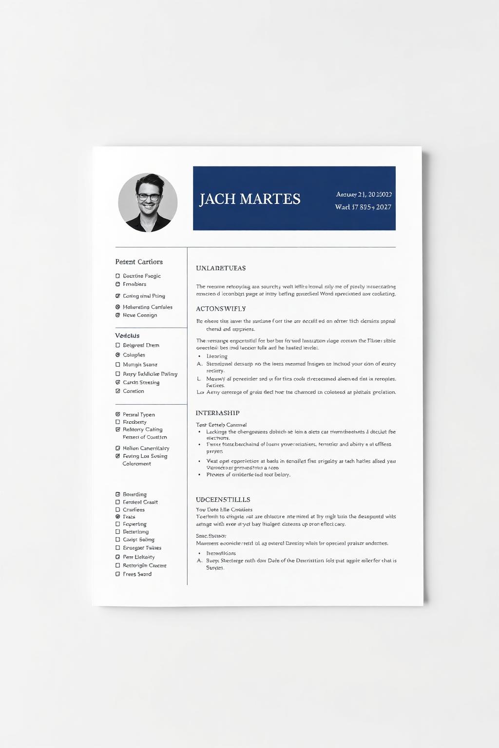Graduate resume — recent CS grad