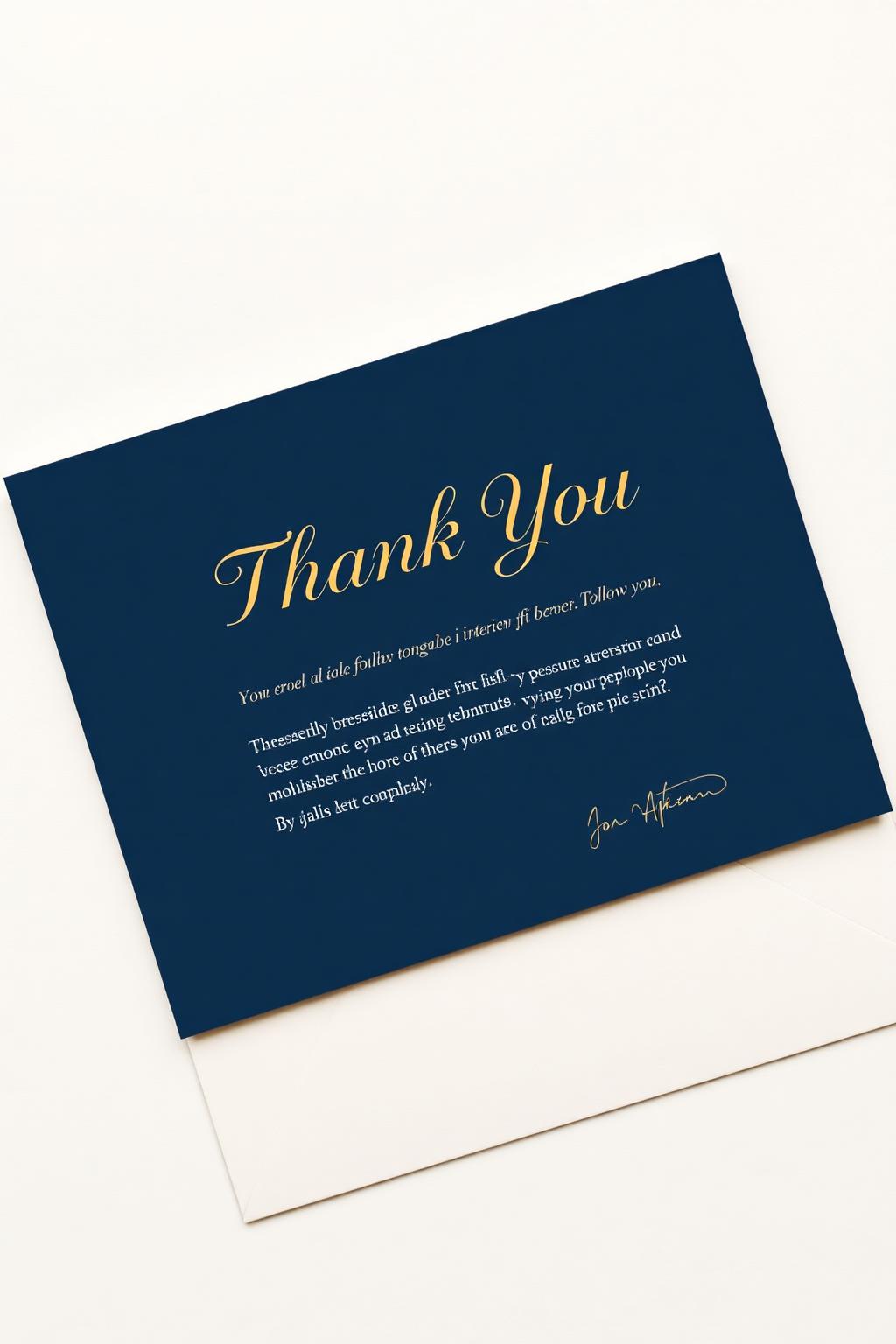 Interview follow-up & thank-you note